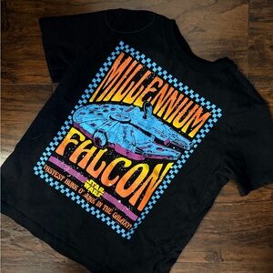 Old Navy Black Star Wars Millennium Falcon T-Shirt
